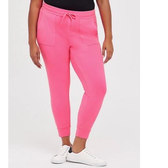 Torrid Jogger Classic Fit Super Soft Fleece Pink - Picture 8 of 8